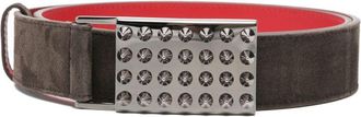 Christian Louboutin Funky Leather Belt-Uomo