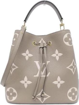 Louis Vuitton Pre-owned Neo Noe Monogram Empreinte Schoudertas - Dames - Vintage Tas - Beige - ONE Size - Leer - Vintage