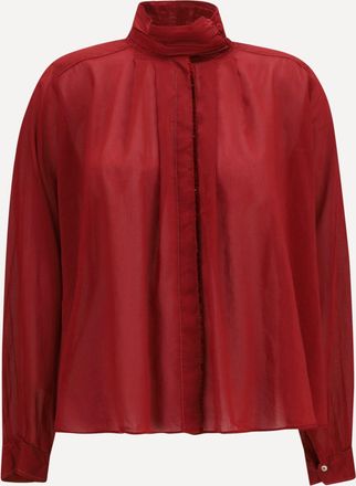 Forte_Forte FORTE_FORTE Blusa a collo alto plissettata Woman III
