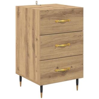 vidaXL Armario De Noche Con Caj&oacute;n Roble Artesanal 40 X 40 X 66 Cm Vidaxl