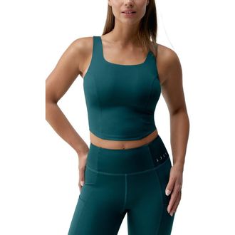 Born Living Yoga Godo Medium Support Performance Sport Top in Deep Green at Nordstrom, Size X-Large Eu