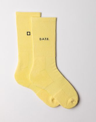D.A.T.E. socks basic yellow