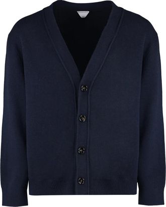 Bottega Veneta Truien - Heren - Cashmere truien - Blauw - S - Truien & Vesten