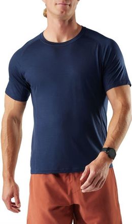 Smartwool Active Ultralight Performance T-Shirt in Deep Navy at Nordstrom, Size Xx-Large