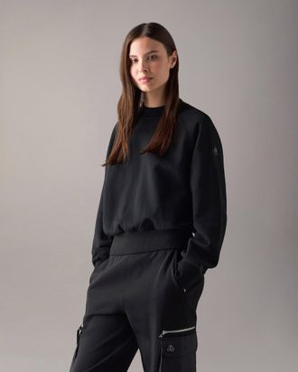 Moose Knuckles Womens Yyz Crewneck Sweatshirt