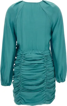 Emanuel Ungaro Womens Blue Lyocell Mini Skirt