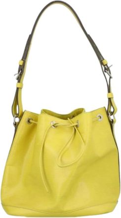 Louis Vuitton Pre-owned NO&Eacute; Bucket Bag - Dames - Vintage Tas - Geel - ONE Size - Leer - Vintage