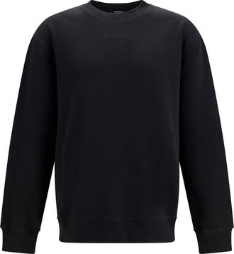 Balmain Black Crew Neck Sweatshirt