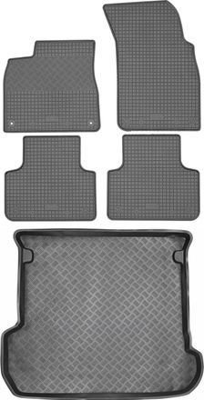 OEM Audi Q7 Ii 4m Suv A Partir De 2015 Set - Alfombrillas De Goma Para Coche + Alfombrilla Para Maletero