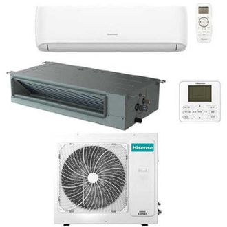 Hisense Climatizzatore Condizionatore Hisense Canalizzabile + Hi comfort R32 Dual Split Inverter 18000 + 18000 btu con u.e. 3AMW72U4RJC novit&aacute; Classe a++/a+