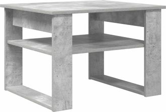 vidaXL Mesa De Caf&eacute; Gris Concreto 64 X 54 X 44 Cm Madera De Ingenier&iacute;a Vidaxl