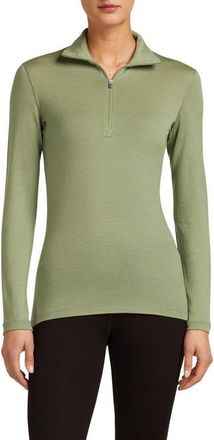 Icebreaker 260 Tech Merino Wool Half Zip Top in Lichen at Nordstrom, Size X-Large