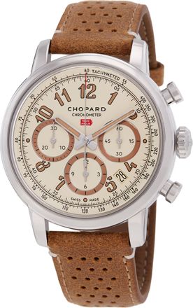 Chopard Mille Miglia Chronograph Eggshell Dial Mens Watch 168619-3020