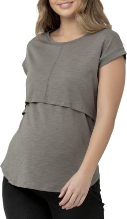 Ripe Richie Nursing Shirt in Moss at Nordstrom, Size X-Small