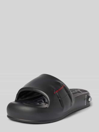 Kenzo Slides mit Label-Print in Black, Gr&ouml;&szlig;e 37