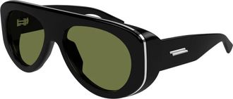 Bottega Veneta Pilot Zonnebril - Dames - Zonnebrillen - Zwart - ONE Size - Nylon - Accessoires
