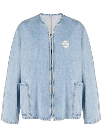 Craig Green Giacca denim con zip - Blu