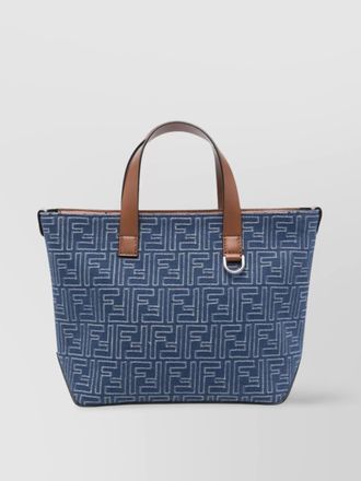 Fendi logo pattern small tote bag