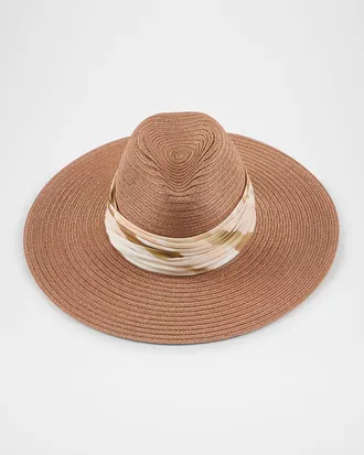Eugenia Kim Emmanuelle Vented Hemp Packable Fedora Hat
