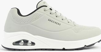 Skechers Mens Skechers 52458/LGBK UNO - STAND ON AIR Mens Trainers Light Grey/Black - Size: 10.5