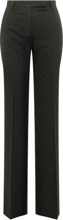 Tom Ford Rechte Getailleerde Broek - Dames - Straight fit broeken - Zwart - S - Leer - Broeken