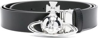 Vivienne Westwood Orb Buckle Belt Silver