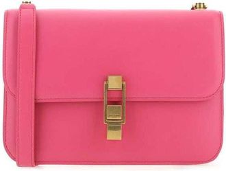 Saint Laurent Fuchsia Leather Le Carre Shoulder Bag 5604 Borse A Mano
