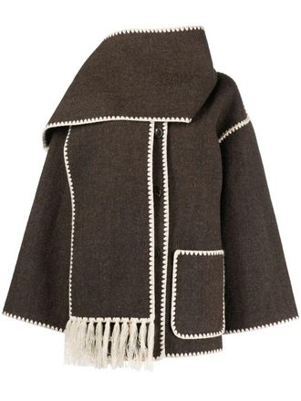 Toteme Embroidered Scarf Jacket