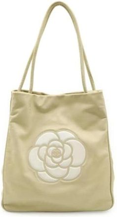 Chanel Pre-owned Tote Bags, female, Beige, Size: ONE SIZE Pre-owned Vintage Tote Bag