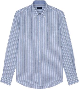 Paul & Shark Casual Overhemden - Heren - Zakelijke Overhemden - Blauw - 3XL - Overhemden