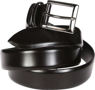 Orciani Klassieke Kalfsleren Riem - Heren - Riemen - Bruin - 95 CM - Accessoires