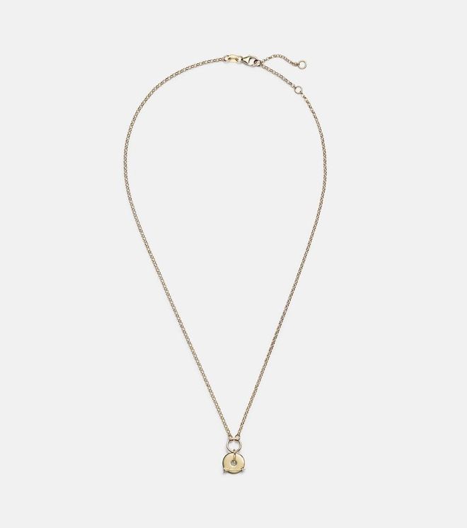 Arrow 18kt gold chain necklace with diamonds