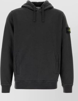 Stone Island cotton hooded sweatshirt