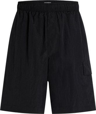 Calvin Klein Lange Boxershorts met Logo - Heren - Korte Broeken - Zwart - M - Korte Broeken