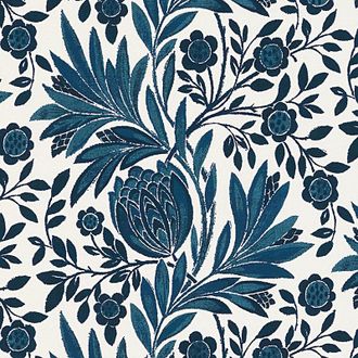 Ballard Designs Ravello Blue Fabric by the Yard - Ballard Designs