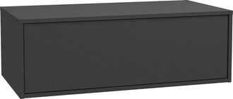 Vente-Unique Mueble de baño flotante bajolavabo - Color gris antracita - 94 cm - TEANA II