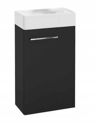 OEM Mueble De Ba&ntilde;o Con Lavabo Suspendido 60x40, Negro Mate, Peque&ntilde;o