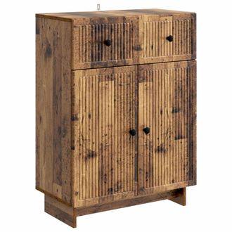 vidaXL Aparador Con Caj&oacute;n Madera Envejecida 66 X 34,5 X 90 Cm Vidaxl