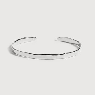 Monica Vinader Sterling Silver MV Siren Muse Slim Cuff
