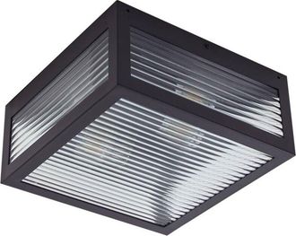 Lindby L&aacute;mpara De Techo bolgar En Negro Metal - Lindby