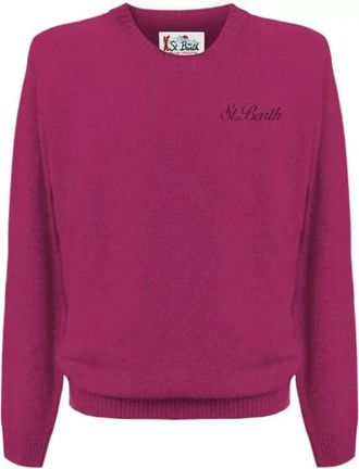 MC2 Saint Barth Stretch 76 Peony - Heren - Ronde hals truien - Paars - L - Truien & Vesten