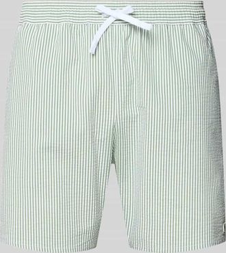 Lacoste Badeshorts aus Baumwoll-Mix in Gruen, Gr&ouml;&szlig;e XL