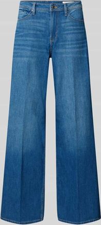 s.Oliver Red Label Wide Leg Jeans aus Baumwoll-Mix Modell SURI in Jeansblau, Gr&ouml;&szlig;e 34/32