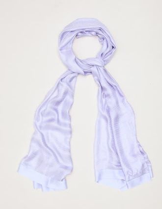 Phase Eight Satin Trim Scarf in Pale Blue at Nordstrom