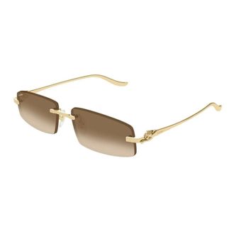 Cartier Sunglasses, unisex, Yellow, 58 MM, Ct0505S 003 Sunglasses