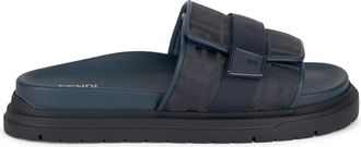 Fendi Sliders, male, Blue, Size: 11 US Chunky Slides