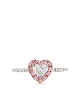 HYT Jewelry 18kt witgouden ring - Roze