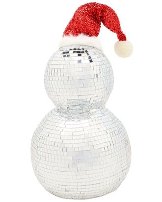 National Tree Company 12In Disco Snowman With Santa Hat