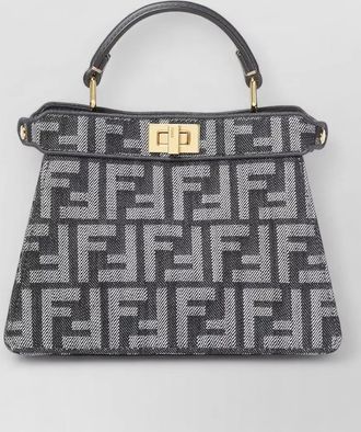 Fendi peekaboo petite shoulder bag gold hardware