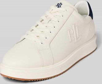 Lauren Ralph Lauren Sneaker aus Leder-Textil-Mix Modell AINSLEY in Weiss, Größe 36,5